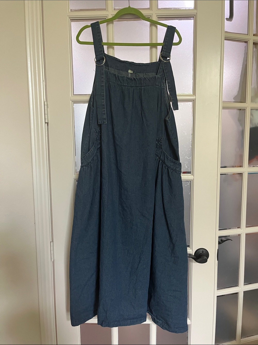 3X Women’s Blue Denim Pinafore Dress